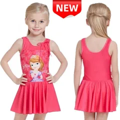 ✨新品✨子供用 プリンセスソフィア 水着 女の子 ピンク ワンピース 100 110 120 130cm UVカット 伸縮性 速乾性 耐塩素性 夏 プール 海水浴 送料無料