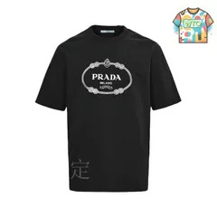 【今日WTO】Prada 2025ss 銀色プリントロゴ半袖-IP59