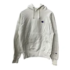 Champion ロゴ スウェット パーカー XS ホワイト チャンピオン フーディー リバースウィーブ 古着卸 アメリカ仕入 a708-6005