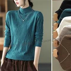 【新品未使用】タートルネック インナー長袖 トップスプルオーバー レディース ハイネック シンプル 秋冬 シンプルなデザイン カジュアルなのに 女っぽくて上品 kich20