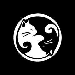 車 ステッカー キャット 猫 ネコ 愛猫 エンブレム 二匹給油口 おもしろ バイク かっこいい カー用品 かわいい シール おしゃれ 転写式 白 黒 送料無料