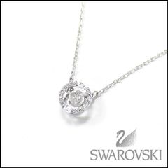 美品 SWAROVSKI Sparkling Dance Round ダンシングクリスタル ラウンド ネックレス 5286137