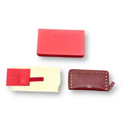定価83600円 新品 VALENTINO ロックスタッズ レザー ウォレット 長財布 UW2P0645VSH ヴァレンティノのサムネイル