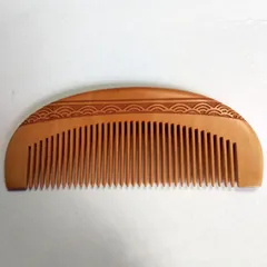 RUNAN オリジナルデザイン  天然 金糸楠木 龍と鳳の紋 精工彫刻 櫛 RUNAN オリジナルデザイン 天然 金糸楠木 龍と鳳の紋 精工彫刻 櫛