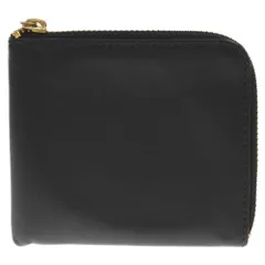 COMME des GARCONS (コムデギャルソン) ラウンドジップ カウレザー コンパクトウォレット コインケース 財布 ブラック SA3100のサムネイル