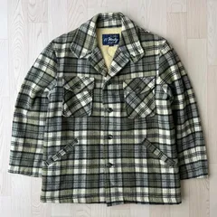 St. Moritz ヴィンテージ 日本製 グリーン チェック柄 ジャケット ボア