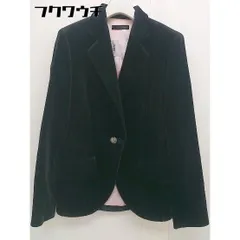 ◇ IMAGE イマージュ シングル 1B ベロア 長袖 テーラードジャケット サイズ9 ブラック レディース  【中古】 【1109030010146】のサムネイル