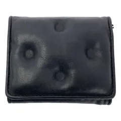 Maison Margiela / メゾンマルジェラ | 2023SS | GLAM SLAM / グラムスラム レザー コンパクト ウォレット 財布 | UNI | ブラック | レディース