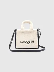 LACOSTE ラコステ バッグ トート ショルダー ヘリテージ シーズナル フェイクファー ミニ トートバッグ 2way NF5116HX Heritage Seasonal Faux Fur Mini Tote Bag
