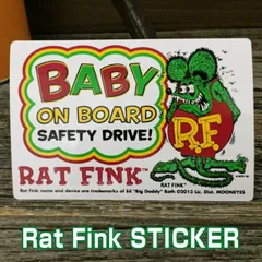 2024年最新】Rat Fink ラットフィンク Baby On Board Sticker ベビー