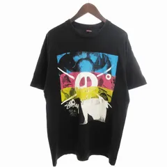 ステューシー STUSSY Tシャツ カットソー 半袖 BIG and MEATY スカル ドクロ プリント ブラック 黒 XL ■SM3のサムネイル