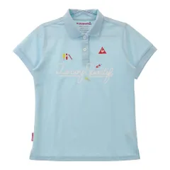 サイズ：LL LECOQ GOLF ルコックゴルフ  半袖ポロシャツ ロゴ刺繍  ブルー系 [240101287720]# ゴルフウェア レディース ストスト