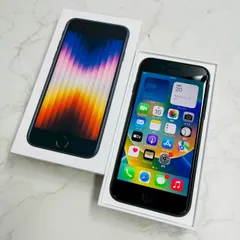 ②Apple iPhoneSE 64GB (第3世代) Midnight A2782 MMYC3J/A バッテリ97% 判定△ au SIMフリー WW5502