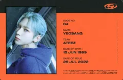 【中古】コレクションカード(男性) ATEEZ/ヨサン(Yeosang)/CD「THE WORLD EP.1 ： MOVEMENT」(Z Ver.)封入特典IDカード