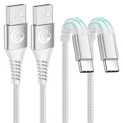 【新品】 USB Type C ケーブル Aioneus USB A to USB C ケーブル 【1m+1m 2本】 type-c 充電 コード 3A急速充電 QC3.0/2.0対応 ナイロン編み iphone 17、air 、アイフォン 16 Pro、