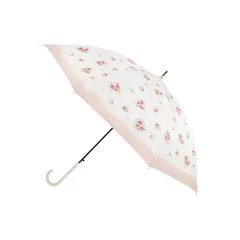 ☆ ローズ ☆ 晴雨兼用傘 ハナノナ 長傘 晴雨兼用 晴雨兼用傘 晴雨兼用長傘 UVカット ジャンプ式 雨傘 晴れ雨兼用傘 55cm JK-168 日傘 ひがさ 遮光 かさ カサ 婦人傘 紫外線対策 uvカット 暑さ対策 贈り物 母の日 ギフト 通勤 通学