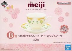 [중고] 머그컵·탕만 meiji 첼시(그린) 티컵 & 접시 [이치 반 쿠지 meiji ~My Sweet Taste~] B상