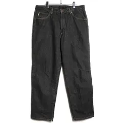 00's LLビーン ネルライナー ストレート 先染め ブラックデニム パンツ (36×30) 黒 00年代 メキシコ製 旧タグ オールド LL.Bean アメリカ古着 USED  ビンテージ ヴィンテージ