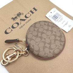 COACH デニム シグネチャー コインケース キーチャーム ゴールド金具