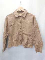 ◇ ⊆ INGNI イング レザー調 長袖 シャツ ジャケット サイズM ブラウン レディース E  【1503040005084】