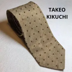 2:ネクタイ TAKEO KIKUCHI 9.5㎝ ライトブラウン A 089 ◆
