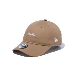 NEW ERA キッズ Youth 9TWENTY スクリプトロゴ カーキ × ホワイトのサムネイル