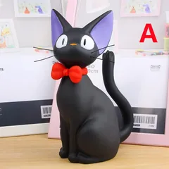 可愛い 猫 ブラックキャッと 魔女の宅急便 JiJi くろねこ 子供 貯金箱 大容量 コイン箱 マネー ボックス 宝箱 コインバンク 硬貨 置物・オブジェ おもちゃ雑貨 知育玩具動物好き癒される 生日クリスマス プレゼント可愛いおもちゃ かわいい装飾インテリア