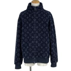 ルイ・ヴィトン Louis Vuitton モノグラム フリースジャケット ジップアップ RM211Q TCM アウター ポリエステル ネイビー メンズ 【中古】