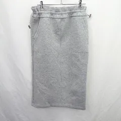 ◇ ⊃ COTORICA コトリカ きれいめカジュアル系 ロング Aライン ダンボールニットスカート サイズＭ グレー系 レディース E  【1507250011248】