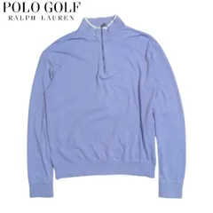 POLO GOLF ペルー製 ブルー ハーフジップ スウェット