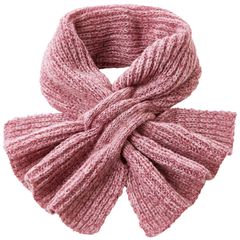 Color:ローズピンク コジット 通すだけ 華やかニットマフラー ローズピンク 首まわり38cm 簡単 温か コンパクト
