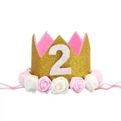 ベビークラウン　王冠　赤ちゃん　バースデー　誕生日　2歳　half   お祝い　可愛い　クラウン　キラキラ