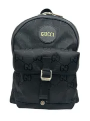 【超極美品】GUCCI グッチ　リュック　バックパック　ナイロン　レザー　黒 極美品本物グッチGUCCI本革レザーナイロンビジネスリュック