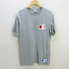 z■チャンピオン/champion ビッグロゴ刺繍Tシャツ/C3-F362【XL】灰/men's/10【中古】■
