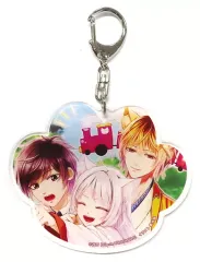 【中古】キーホルダー [単品] タマ＆ユズ＆神谷一颯 描き下ろしイラストアクリルキーホルダー 「Switchソフト 軍靴をはいた猫 ステラセット」 同梱特典