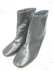 ■ ⊇ Vivian ヴィヴィアン ショート ブーツ サイズL ブラック レディース P  【1409090021251】