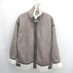 ◇ ⊇ apres jour アプレジュール 長袖 ボアブルゾン サイズF ブラウン系 レディース E  【1507030007041】