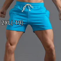 [2XL(-19)]メンズ ファッション 服 男性用 オシャレ シンプル 大人 かっこいい 大きいサイズ ストリート 紳士服 綿 パンツ バドミントン ミディアム スポーツ フィットネス ランニング