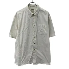 L.L.Bean 半袖 無地シャツ XL ホワイト エルエルビーン ボタンダウン ビッグサイズ カジュアルシャツ 古着卸 アメリカ仕入 a708-5414のサムネイル