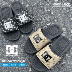 DC SHOES ディーシー サンダル BOLSA メンズ シャワーサンダル ロゴ柄 26cm 27cm 28cm 夏 海 プール スポーツサンダル ブラック ベージュ