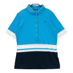 サイズ：L J.LINDEBERG ジェイリンドバーグ  半袖ポロシャツ  ブルー系 [240101520616] ゴルフウェア レディース ストスト