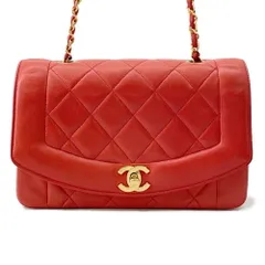 シャネル チェーンショルダーバッグ マトラッセ ココマーク ダイアナ ラムスキン A01164 CHANEL