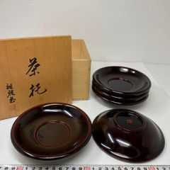 未使用❣️美品❣️輪島塗 茶托 5客セット 木箱入り - メルカリ