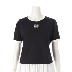 miumiu 2024 新作 ロゴ レイヤード ノースリーブカットソー タグつき Miumiu【レイヤードロングスリーブ Tシャツ☆グレー】関税送料込