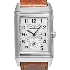 未使用品 Jaeger-LeCoultre レベルソ クラシック ラージ デュオ スモールセコンド Ref.Q3848422 シルバー ブラック メンズ 腕時計
