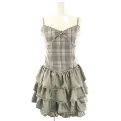 ダーリッチ Darich イレヘムチェックキャミワンピース ミニ F-L グレー /ES ■OS