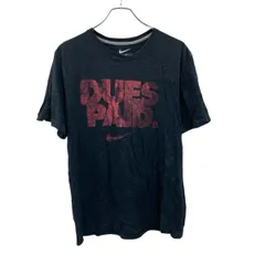 NIKE 半袖 プリントTシャツ XL ブラック プルオーバー ビッグロゴ スポーティー ナイキ 古着卸 アメリカ仕入 a705-5387