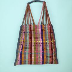 メキシコ製 ハンモックバッグ ハンドメイド つぶつぶ 022 トートバッグ