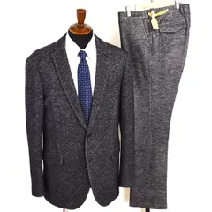 JOSEPH HOMME 2つボタン シングルスーツ XL A8 ダークグレー メランジ ヘリンボーン ノータック 人気 0120-58-6300 合物 春秋  5XD035 【送料無料】【中古】【メンズビジネス】202504