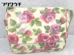 ■ Cath Kidston キャス キッドソン 花柄 総柄 ショルダー バッグ ベージュ系 マルチ レディース  【中古】 【1002798921733】